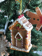 Load image into Gallery viewer, Gingerbread House Decorated Ornament
