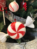 Peppermint Wrapped Ornament