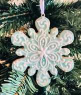 Iced Gingerbread Hanging Ornaments