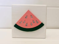 3D Watermelon Slice Sign