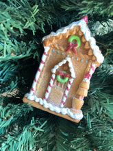 Load image into Gallery viewer, Gingerbread House Decorated Ornament
