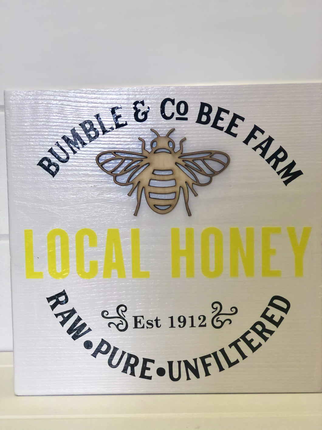 3D Bumble & Co Honey Sign