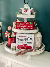 Load image into Gallery viewer, Peppermint Mickey Tiered Tray Sign
