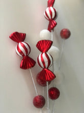 Load image into Gallery viewer, Peppermint Candy Tree Pick
