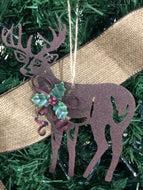 Rustic Deer Ornament