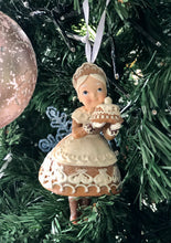 Load image into Gallery viewer, Gingerbread Inspired Mrs Claus Hanging Ornament
