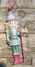 Load image into Gallery viewer, Candy Soldier Nutcracker Ornament.
