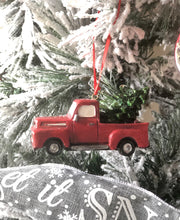 Load image into Gallery viewer, Red Truck with Christmas Tree

