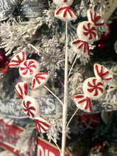 Load image into Gallery viewer, White With Red Peppermint Picks
