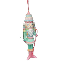 Load image into Gallery viewer, Candy Soldier Nutcracker Ornament.

