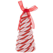 Load image into Gallery viewer, Peppermint Candy Swirl Tree Ornament.
