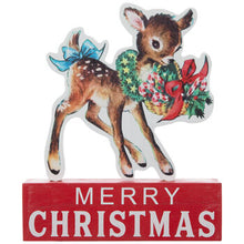Load image into Gallery viewer, Vintage Reindeer Sign
