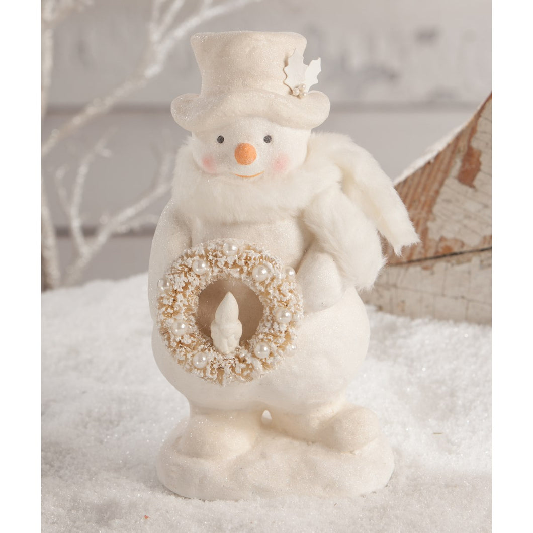 Bethany Lowe Snowman with Wreath