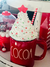 Load image into Gallery viewer, Christmas Star Faux Toppers Sized for Rae Dunn Mugs.
