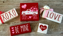 Load image into Gallery viewer, Personalised White Truck With Hearts
