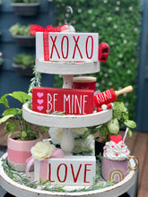 Load image into Gallery viewer, XOXO Tiered Stand Sign
